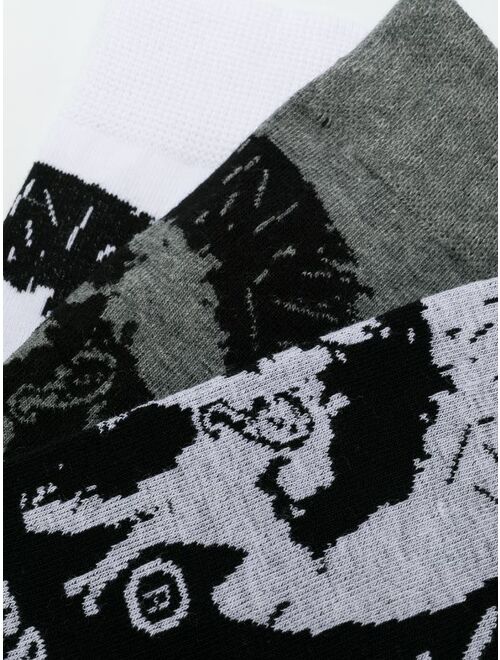 Diesel logo motif sock bundle