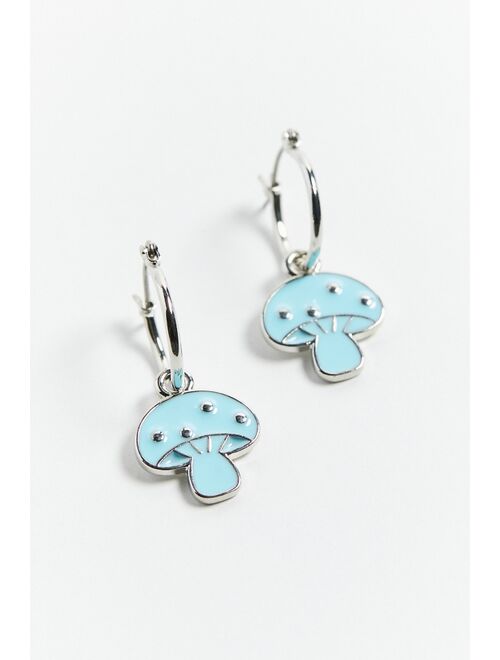 Urban outfitters Enamel Mushroom Charm Hoop Earring