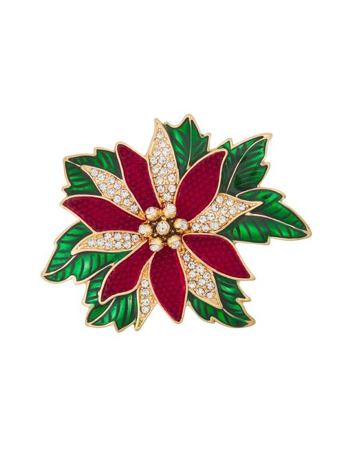 Napier Poinsettia Pin