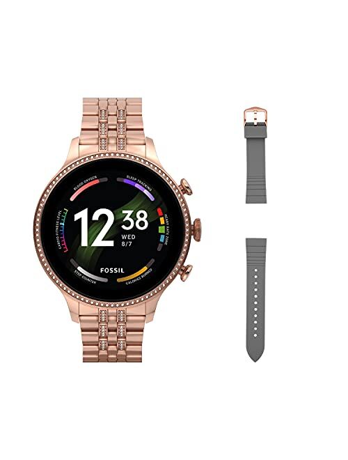 Fossil Women's Gen 6 Touchscreen Smartwatch with Speaker, Heart Rate, Blood Oxygen, GPS, Contactless Payments and Smartphone Notifications