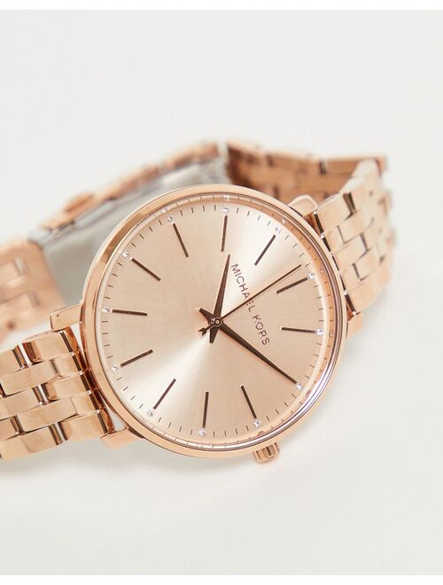 Michael Kors Pyper rose gold bracelet watch MK3897