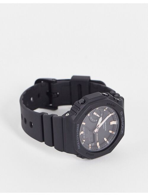 Casio G-Shock unisex silicone watch in black GMA-S2100