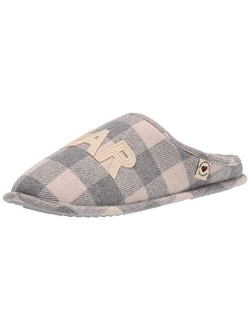 Men's Papa Bear Buffalo Plaid Clog Slipper