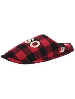 Men's Papa Bear Buffalo Plaid Clog Slipper