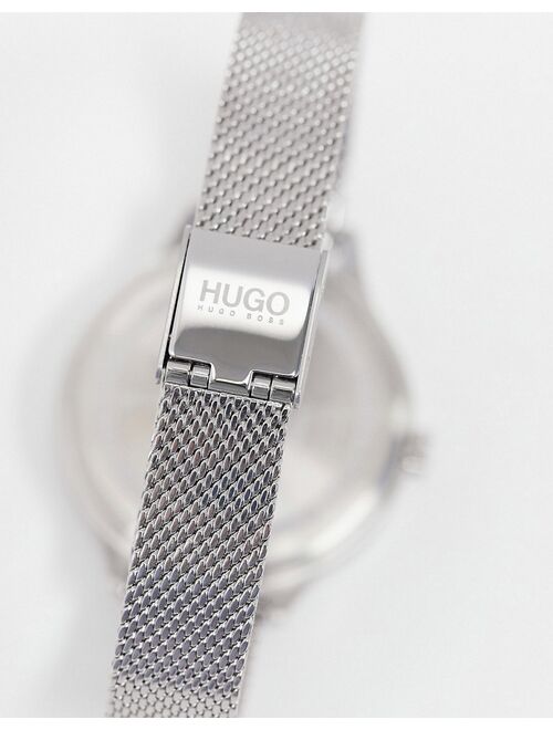 Hugo Boss HUGO silver mesh watch