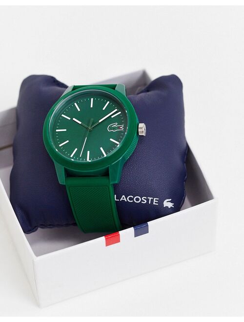 Lacoste 12.12 silicone watch in green