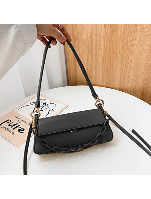 GRACE KARIN Women Shoulder Crossbody Bag Chain Removable Strap Leather Handbags