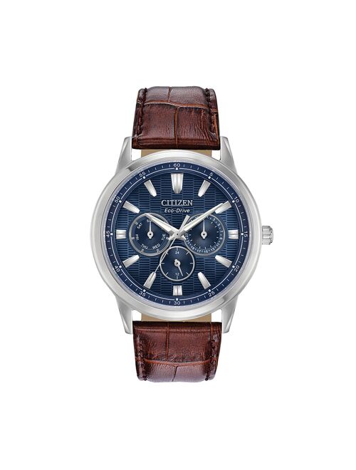 Citizen Eco-Drive Men's Corso Leather Watch - BU2070-12L