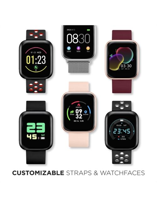 iTouch Air 3 Unisex Touchscreen Smartwatch Fitness Tracker: Rose Gold Case with Rose Gold Mesh Strap 40mm