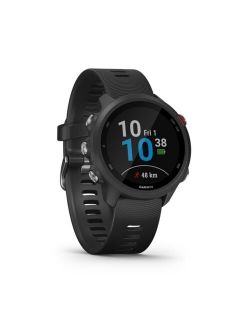 Unisex Forerunner 245 Music Black Silicone Strap Smart Watch 30.4mm