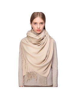 RIIQIICHY Women's Scarf Pashmina Shawls and Wraps for Evening Dress Bridesmaid Wedding Bridal Winter Warm Long Large Scarves