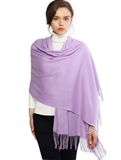 RIIQIICHY Women's Scarf Pashmina Shawls and Wraps for Evening Dress Bridesmaid Wedding Bridal Winter Warm Long Large Scarves