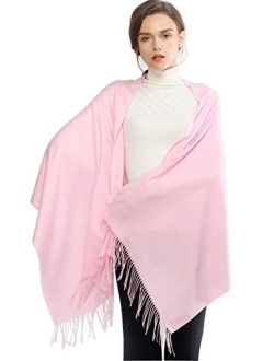 RIIQIICHY Women's Scarf Pashmina Shawls and Wraps for Evening Dress Bridesmaid Wedding Bridal Winter Warm Long Large Scarves