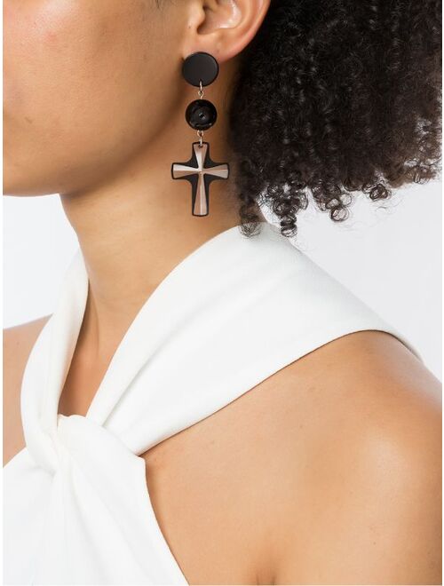 Resin Cross Earrings