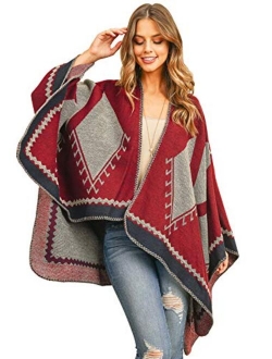 Bohemian Versatile Open Shawl Cardigan - Kimono Ruana, Tie Dye Convertible Poncho Blanket Vest, Sheer Beach Cover Up