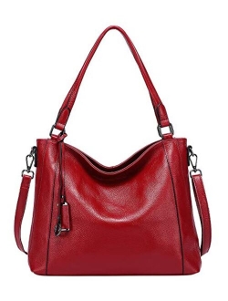 Soft Leather Handbags for Women Shoulder Hobo Bag Large Tote Crossbody Bag By OVER EARTH