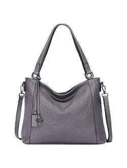 Soft Leather Handbags for Women Shoulder Hobo Bag Large Tote Crossbody Bag By OVER EARTH