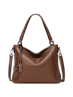 Soft Leather Handbags for Women Shoulder Hobo Bag Large Tote Crossbody Bag By OVER EARTH