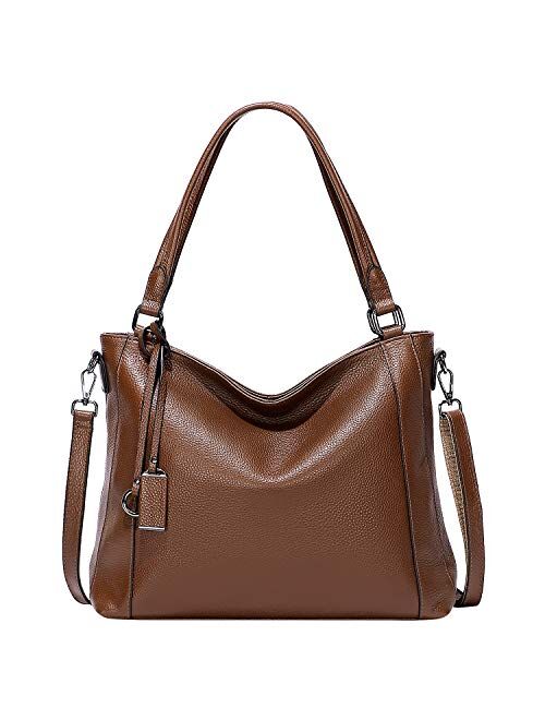 Soft Leather Handbags for Women Shoulder Hobo Bag Large Tote Crossbody Bag By OVER EARTH