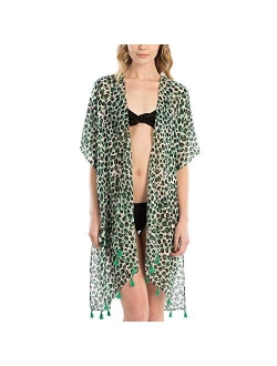 Me Plus Women Summer Beach Swimsuit Cover Up Kimono Cardigan