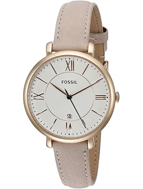 Fossil Jacqueline Three-Hand Leather Watch