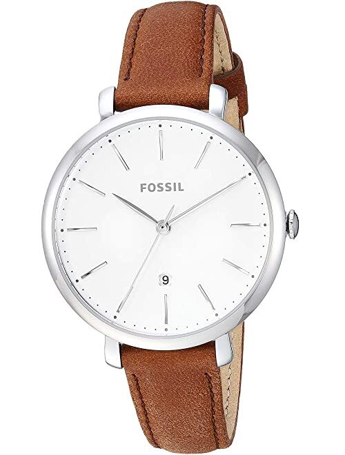 Fossil Jacqueline Three-Hand Leather Watch