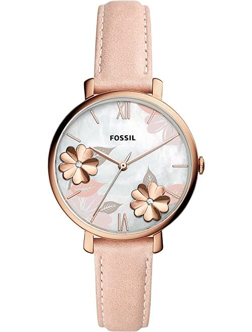 Fossil Jacqueline Three-Hand Leather Watch