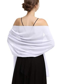 Chiffon Shawls Scarves Wraps for Bridal Wedding Party Evening Dress and Special Occasion Dresses