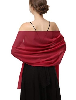 Chiffon Shawls Scarves Wraps for Bridal Wedding Party Evening Dress and Special Occasion Dresses