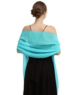 Chiffon Shawls Scarves Wraps for Bridal Wedding Party Evening Dress and Special Occasion Dresses