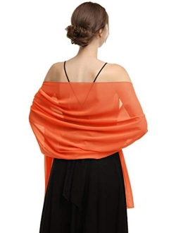 Chiffon Shawls Scarves Wraps for Bridal Wedding Party Evening Dress and Special Occasion Dresses