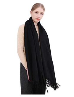 RIIQIICHY Winter Scarf Pashmina Shawls Wraps for Women Evening Dress Bridesmaid Wedding Bridal Oversized Warm Soft Scarves