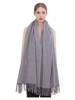 RIIQIICHY Winter Scarf Pashmina Shawls Wraps for Women Evening Dress Bridesmaid Wedding Bridal Oversized Warm Soft Scarves