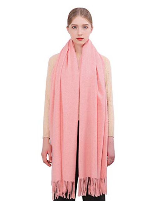 RIIQIICHY Winter Scarf Pashmina Shawls Wraps for Women Evening Dress Bridesmaid Wedding Bridal Oversized Warm Soft Scarves