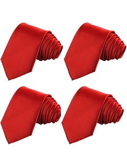 KissTies 4PCS 63" XL Extra Long Ties For Men Big And Tall Tie