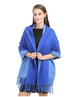 Cashmere Wrap Shawl Stole for Women Winter Extra Large(79" X 28") Men Solid Lambswool Pashmina Scarf with Gift Box