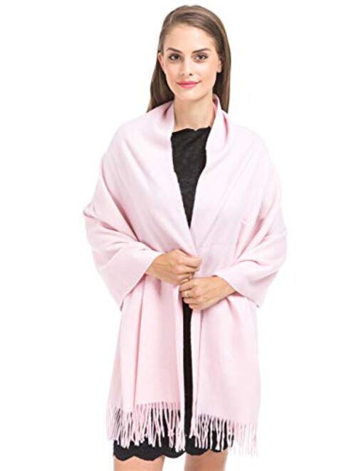 Cashmere Wrap Shawl Stole for Women Winter Extra Large(79" X 28") Men Solid Lambswool Pashmina Scarf with Gift Box