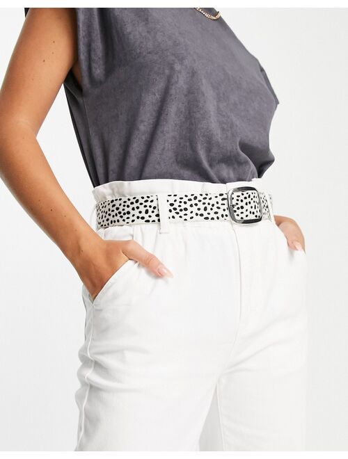 My Accessories London Curve Exclusive waist and hip belt in leopard print