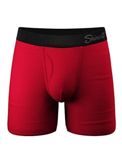 Shinesty Men's Pouch Boxer Briefs - Micro Modal Ball Hammock Underwear with Fly