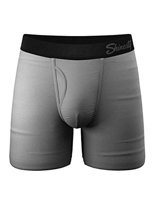 Shinesty Men's Pouch Boxer Briefs - Micro Modal Ball Hammock Underwear with Fly