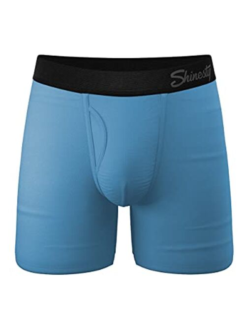 Shinesty Men's Pouch Boxer Briefs - Micro Modal Ball Hammock Underwear with Fly