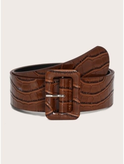 Rectangle Buckle Belt