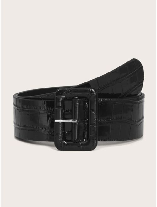 Shein Rectangle Buckle Belt