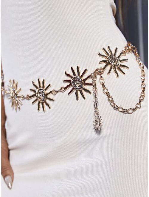 Shein Sun Design Chain Belt