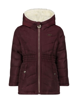 Toddler Girls Reversible Fur Jacket