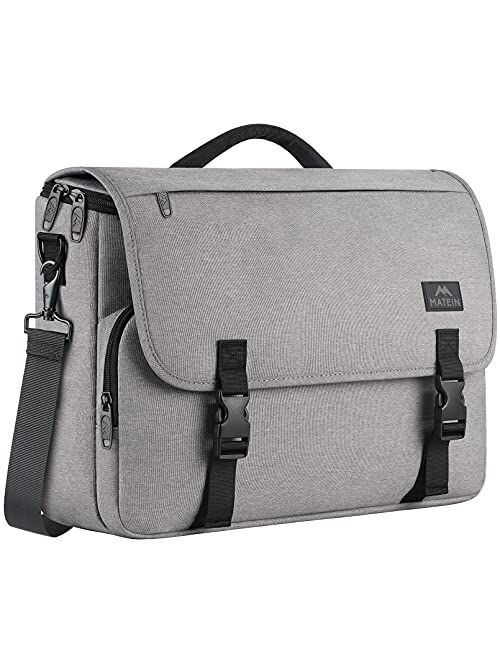 Messenger Bag for Men, Women Briefcases Lightweight Men's Laptop Bag 15.6 inch Water Resistant Crossbody School Satchel Bags for Boys Computer Work Office Bag with Should