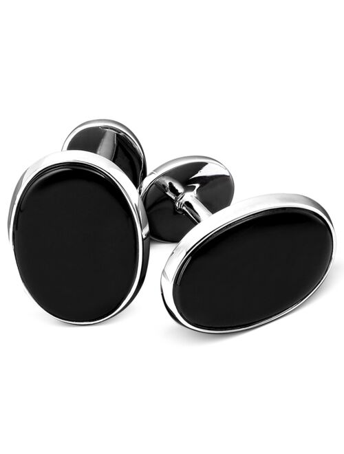 Macy's Men's Sterling Silver & Onyx Cufflink