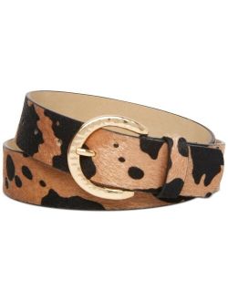 Faux Calf Hair Belt