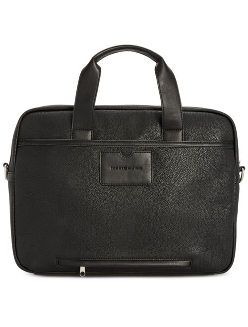 Tommy Hilfiger Men's Leo Faux Leather Briefcase