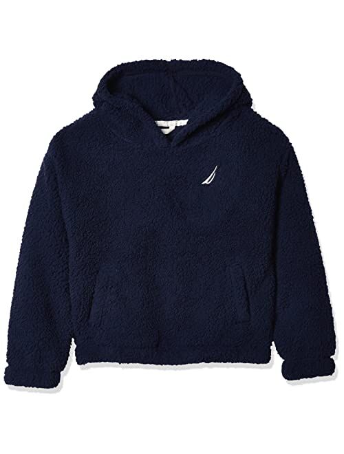 Nautica Girls' Pullover Fleece Hoodie Sweatshirt